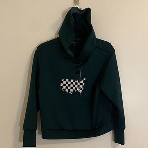 MASTERS Exclusively By Foray Golf Checkered Masters Scuba Hoodie Green size XS